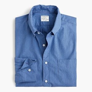 Slim Stretch Secret Wash Shirt in Heathered organic cotton